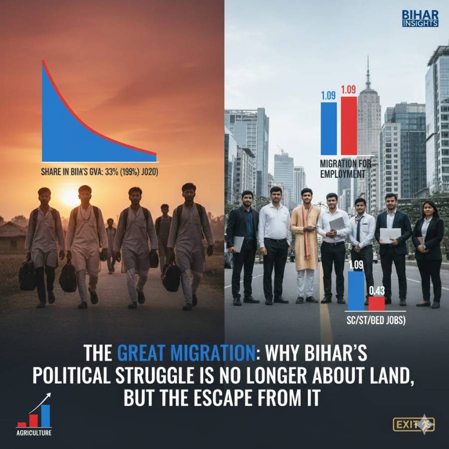 The Great Migration: Why Bihar's Political Struggle is No Longer About Land, But the Escape from It