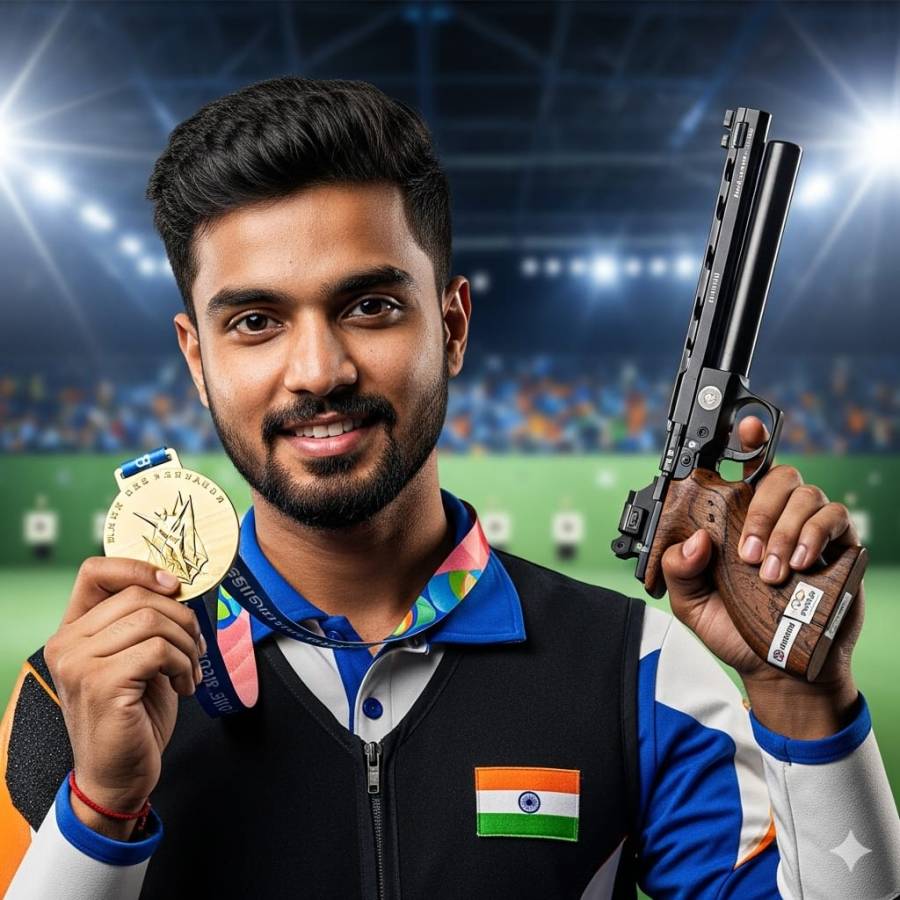 Golden Glory: Samrat Rana Clinches India's Historic First World Championship Gold in 10m Air Pistol