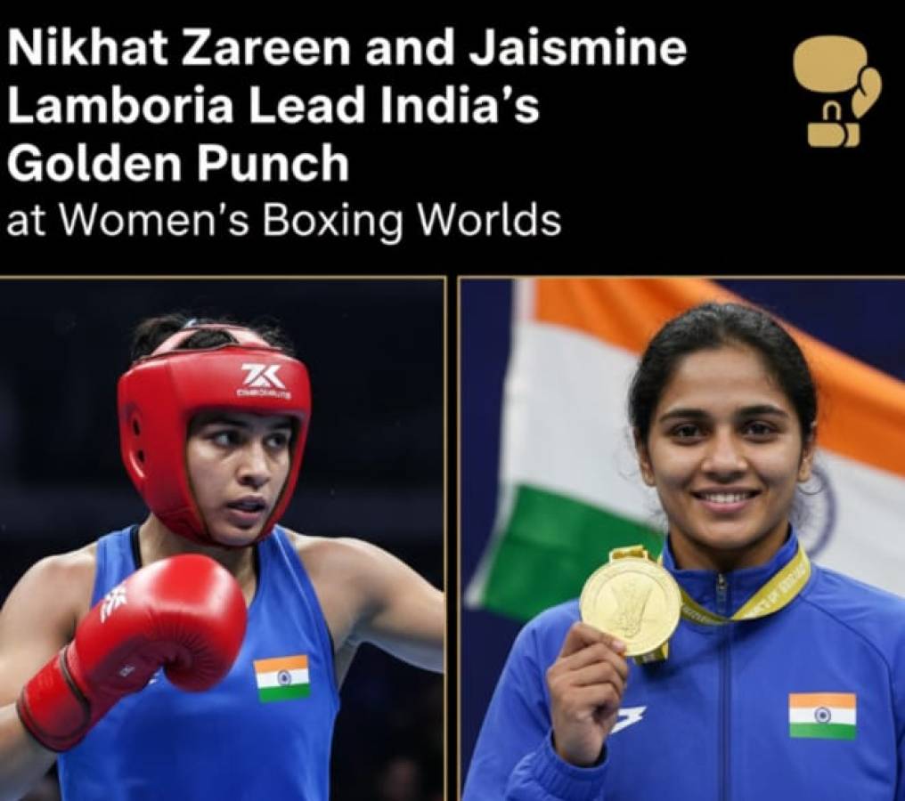 Nikhat Zareen and Jaismine Lamboria Lead India's Golden Punch at Women's Boxing World
