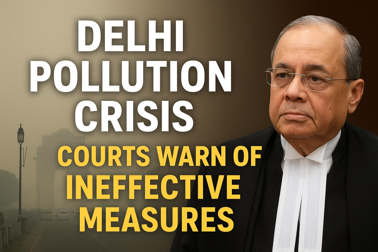 Delhi’s Growing Pollution Crisis Raises Alarm in Courts and Environmental Bodies