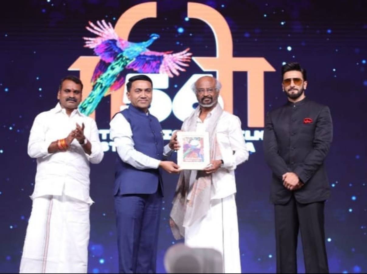 Superstar Rajinikanth Honored with Lifetime Achievement Award at Goa Film Festival