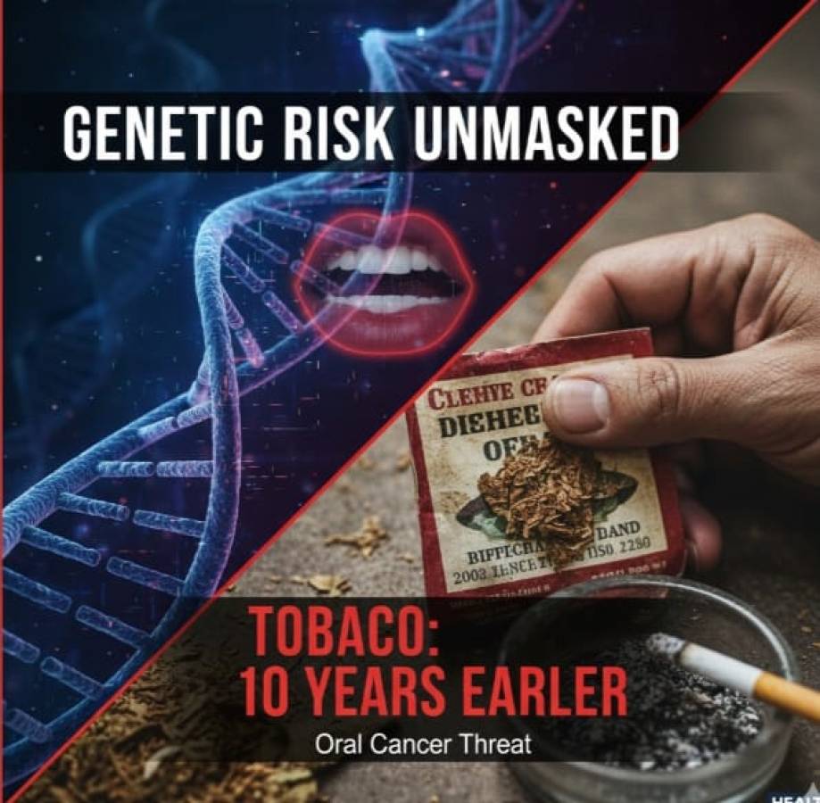 Unmasking the Silent Killer: Genetic Risk and Early Onset of Oral Cancer in Tobacco Chewers
