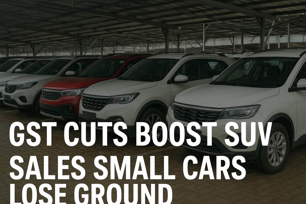 GST Cuts Boost SUV Sales, Small Cars Continue to Struggle