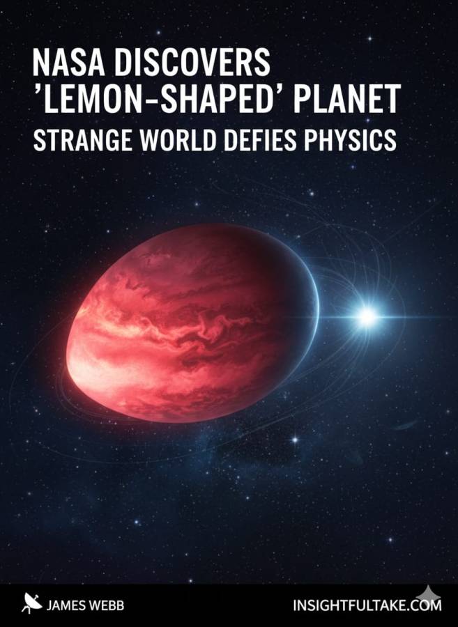 Beyond the Sphere: NASA’s James Webb Telescope Discovers a Bizarre ‘Lemon-Shaped’ Planet