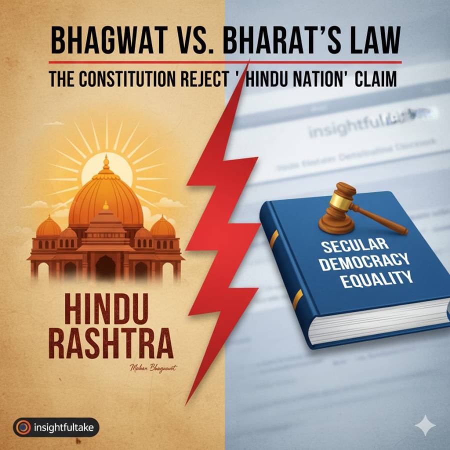 The ‘Truth’ of Bhagwat vs. The Law of Bharat: Why the Constitution Rejects the Idea of a Hindu Rashtra