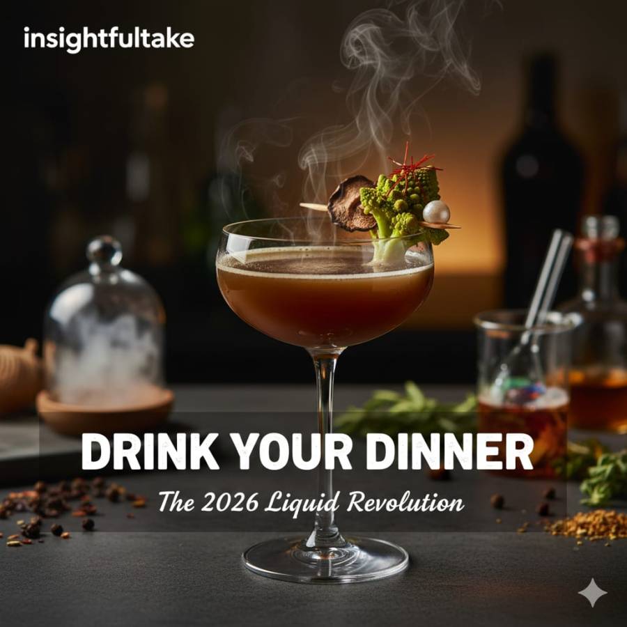 Forget Cocktails, In 2026 You’ll Be Drinking Your Dinner