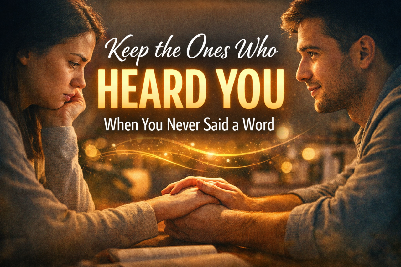 Keep the Ones Who Heard You When You Never Said a Word