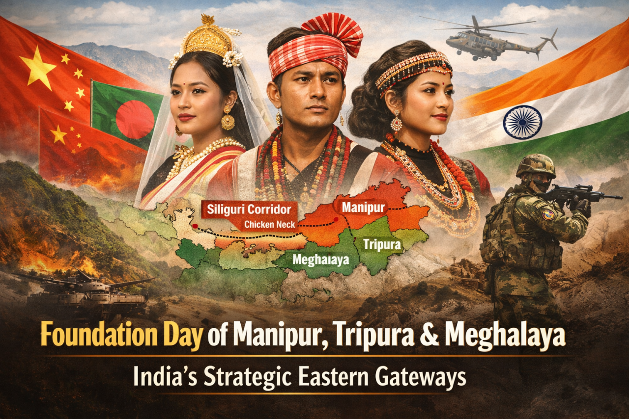 Foundation Day of Manipur, Tripura and Meghalaya Highlights Their Strategic Importance Amid Rising Regional Tensions