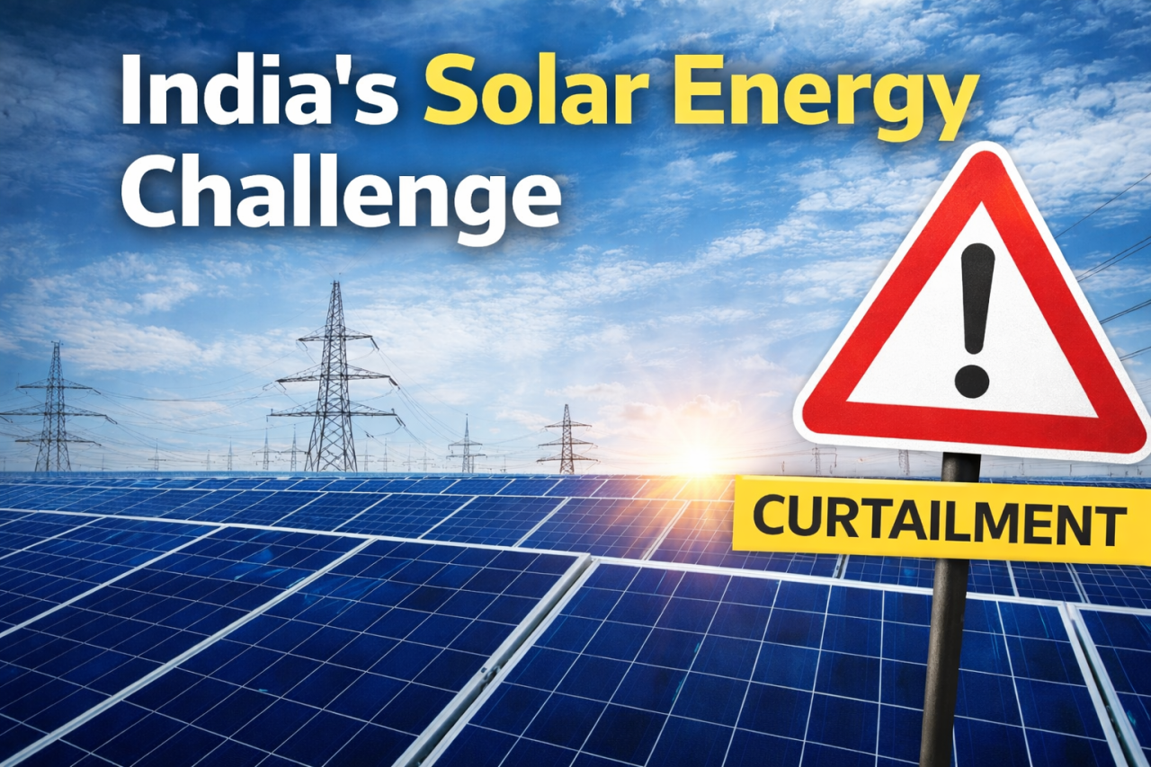 India’s Solar Push Faces a Reality Check as Power Curtailment Rises in 2025