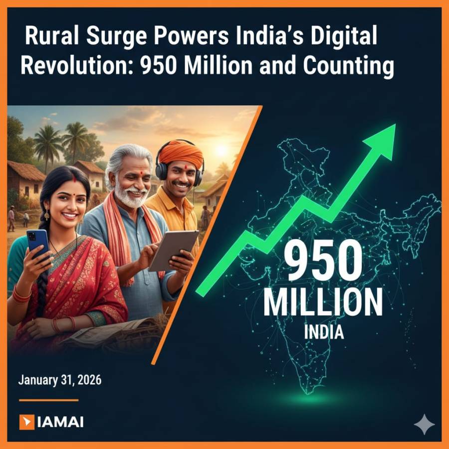 Rural India Drives the Internet Boom as User Base Crosses 950 Million