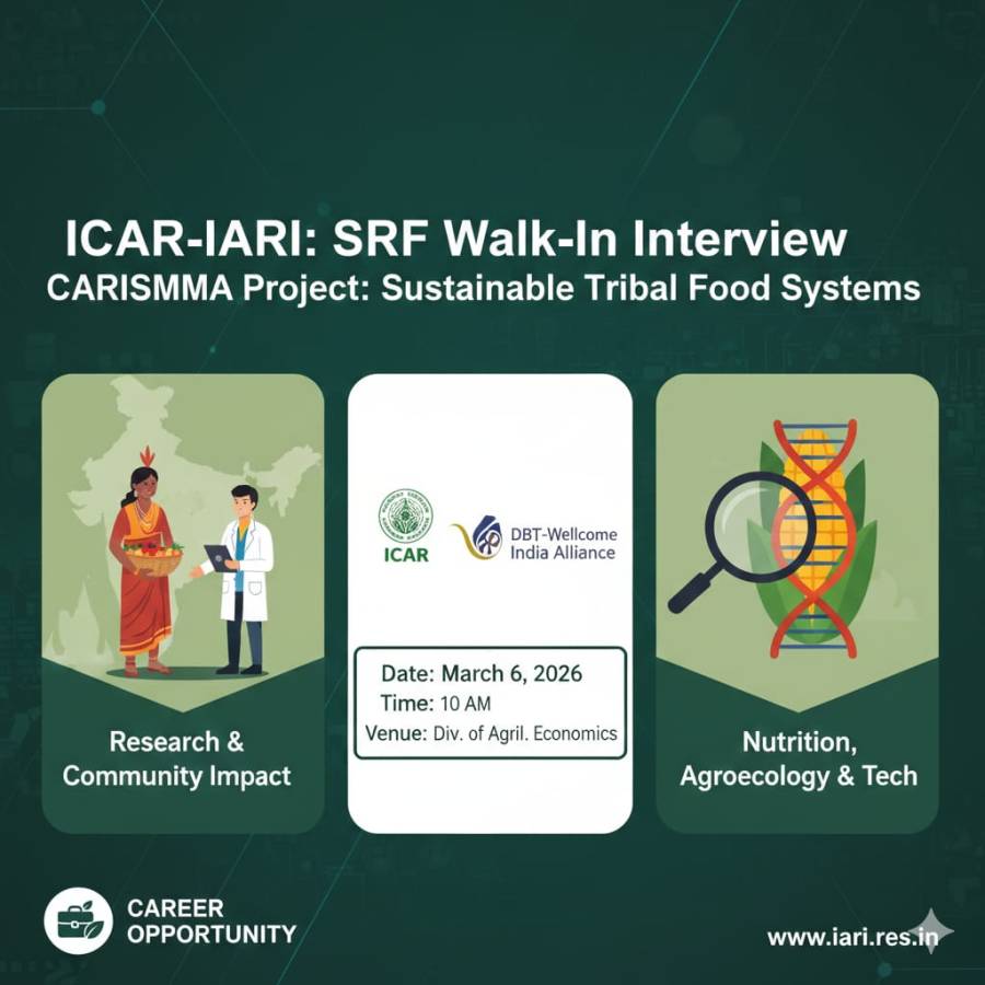 Seize the Future: Join the CARISMMA Sustainable Food Systems Study at ICAR-IARI