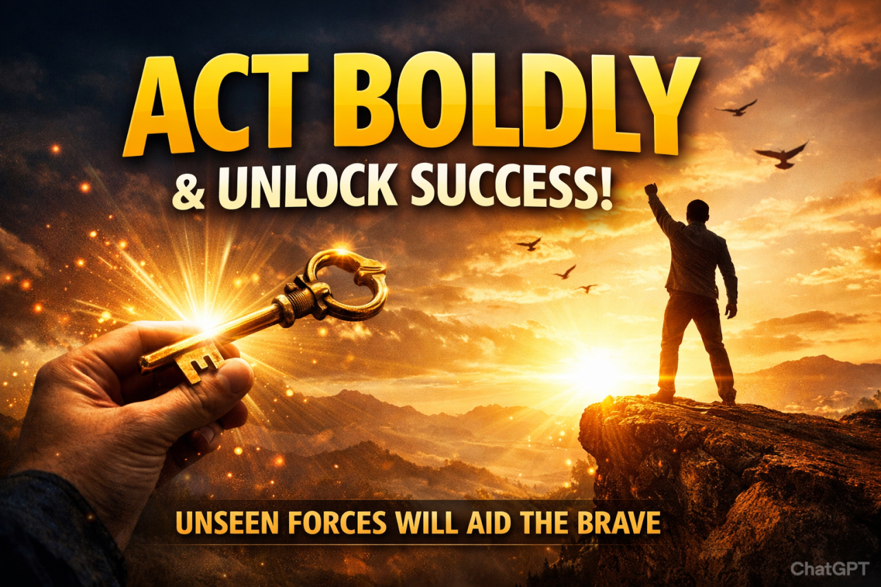 Act Boldly: How Courage Awakens Invisible Forces in Your Favor