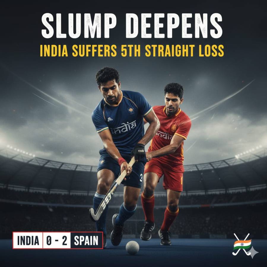 Slump Deepens: India Suffer Fifth Straight Loss as Spain Clinch Clinical 2–0 Victory