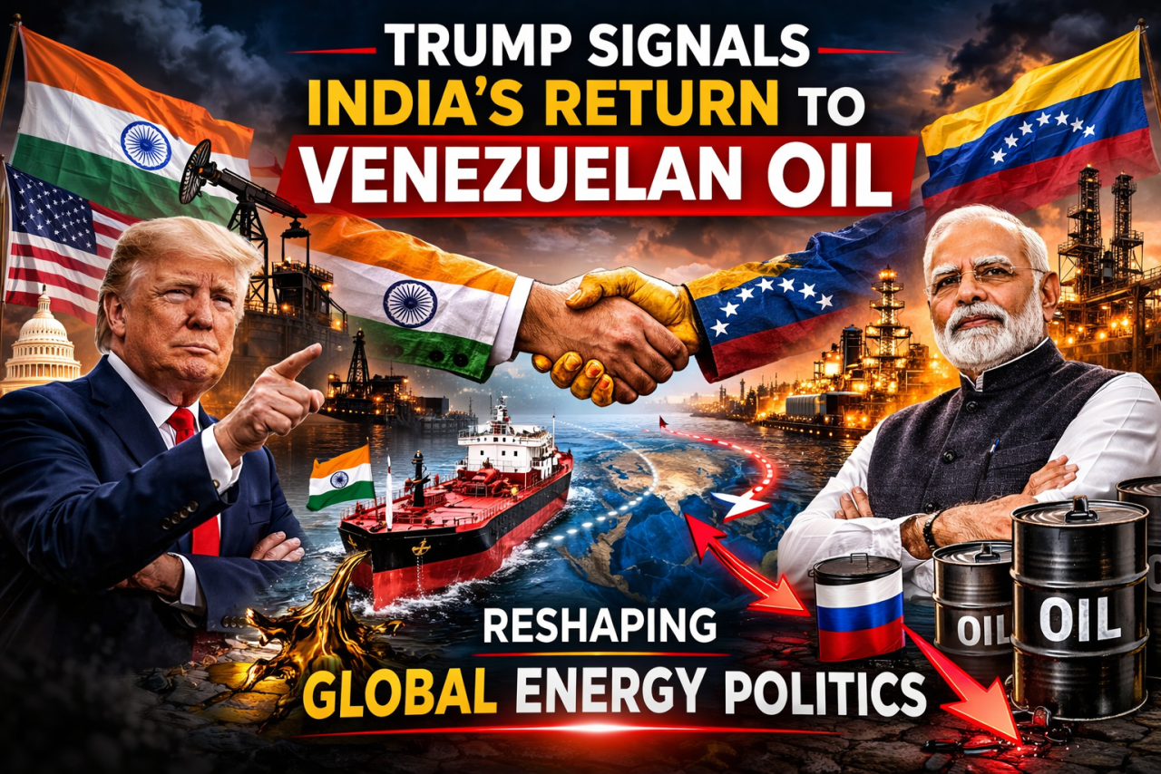 Trump Signals Venezuela Oil Route for India as Global Energy Politics Shift