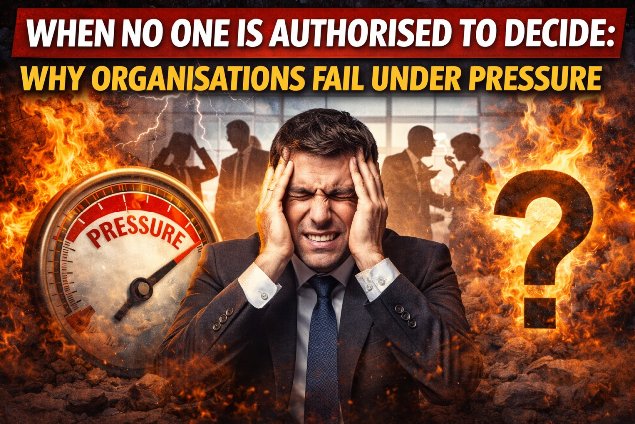 When No One Is Authorised to Decide: Why Organisations Fail Under Pressure