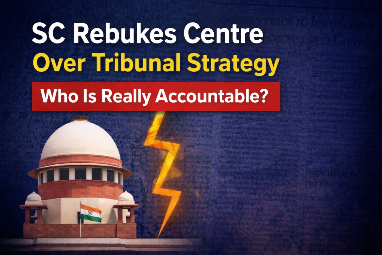 SC’s Sharp Rebuke Exposes Centre’s Tribunal Strategy: Who Is Really Accountable?