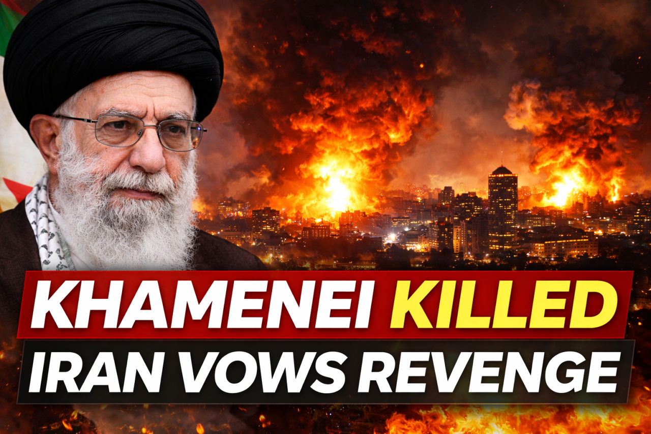 Ali Khamenei Confirmed Dead After US–Israeli Strikes; Iran Announces Mourning and Promises Strong Retaliation