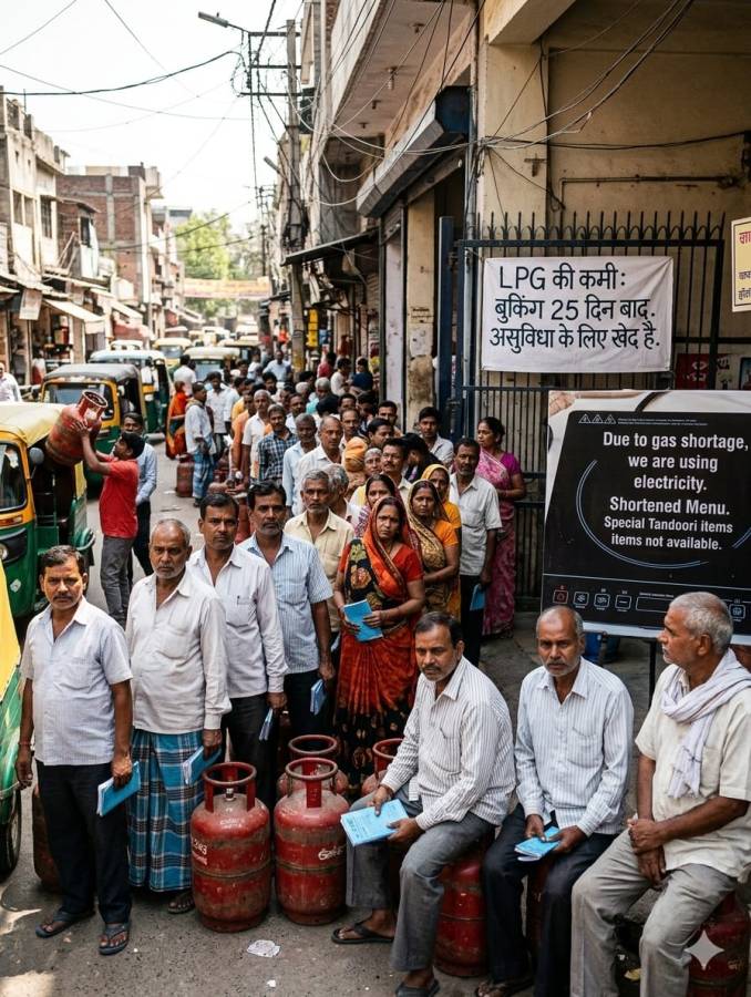 LPG Shortage in India: Restaurants Cut Menus, Households Face Long Waits Amid Supply Disruption