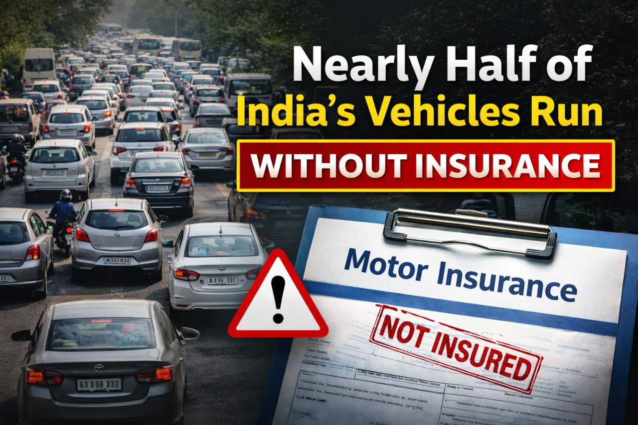 Nearly Half of India’s Vehicles Run Without Insurance, Government Data Reveals
