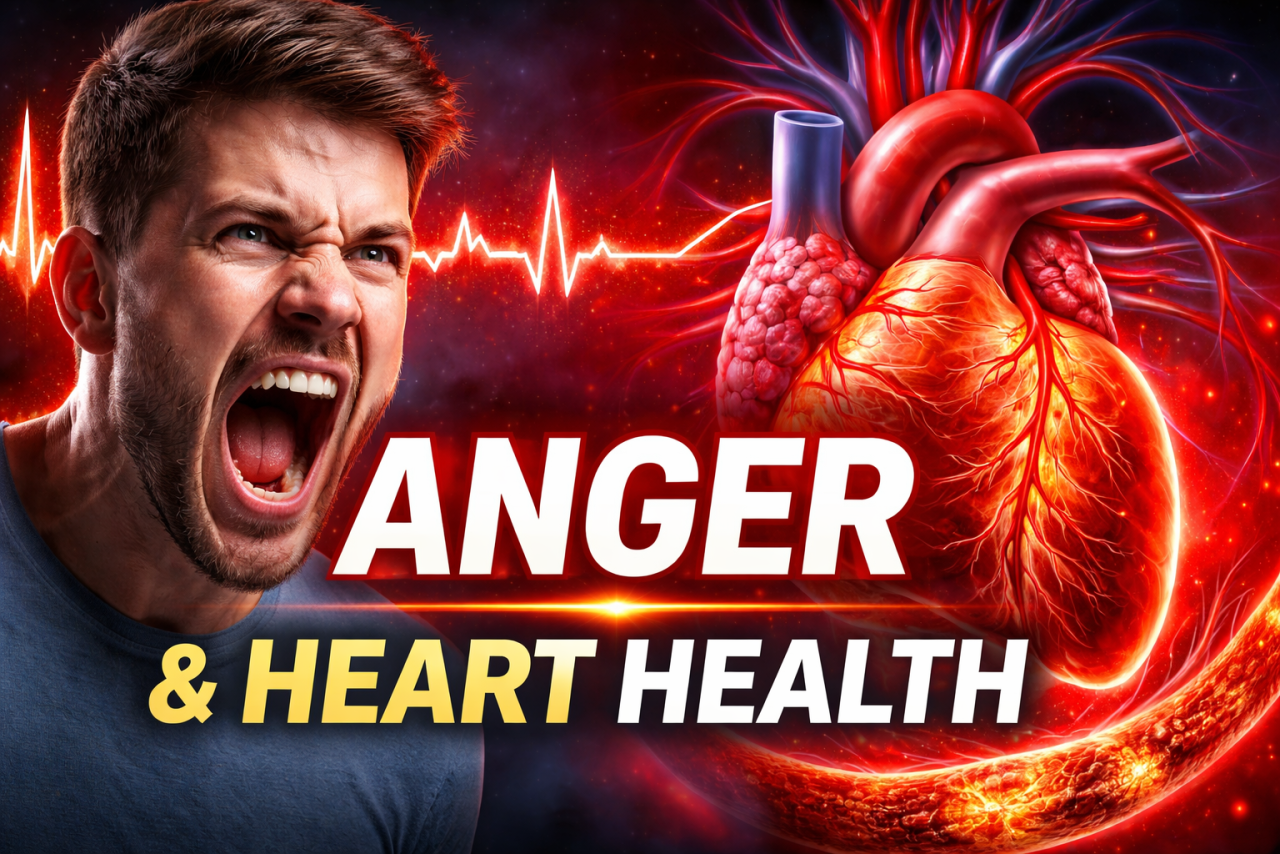 Eight Minutes of Anger, Forty Minutes of Damage: The Hidden Assault on Your Heart