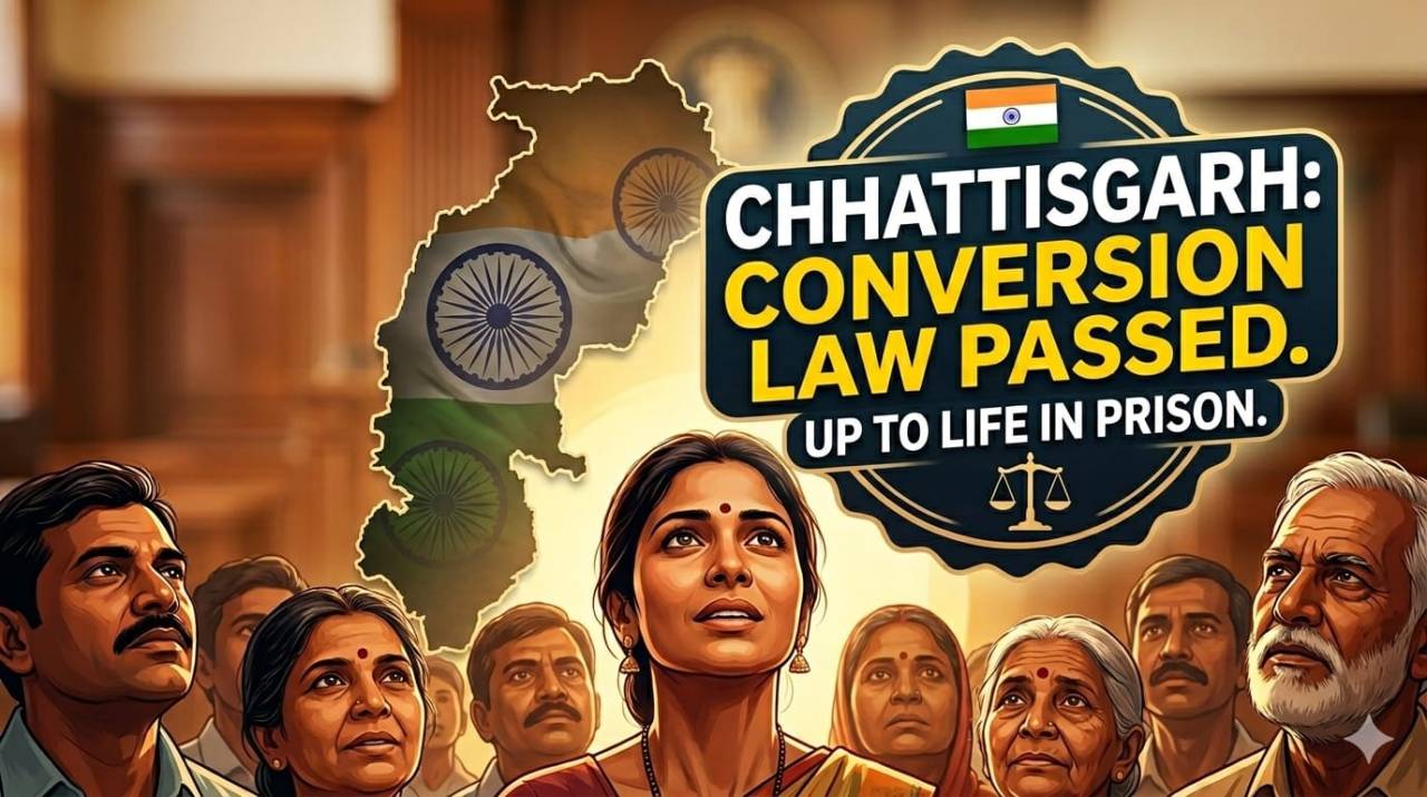Chhattisgarh Passes Strict Anti-Conversion Bill 2026: Life Imprisonment for Forced Conversions