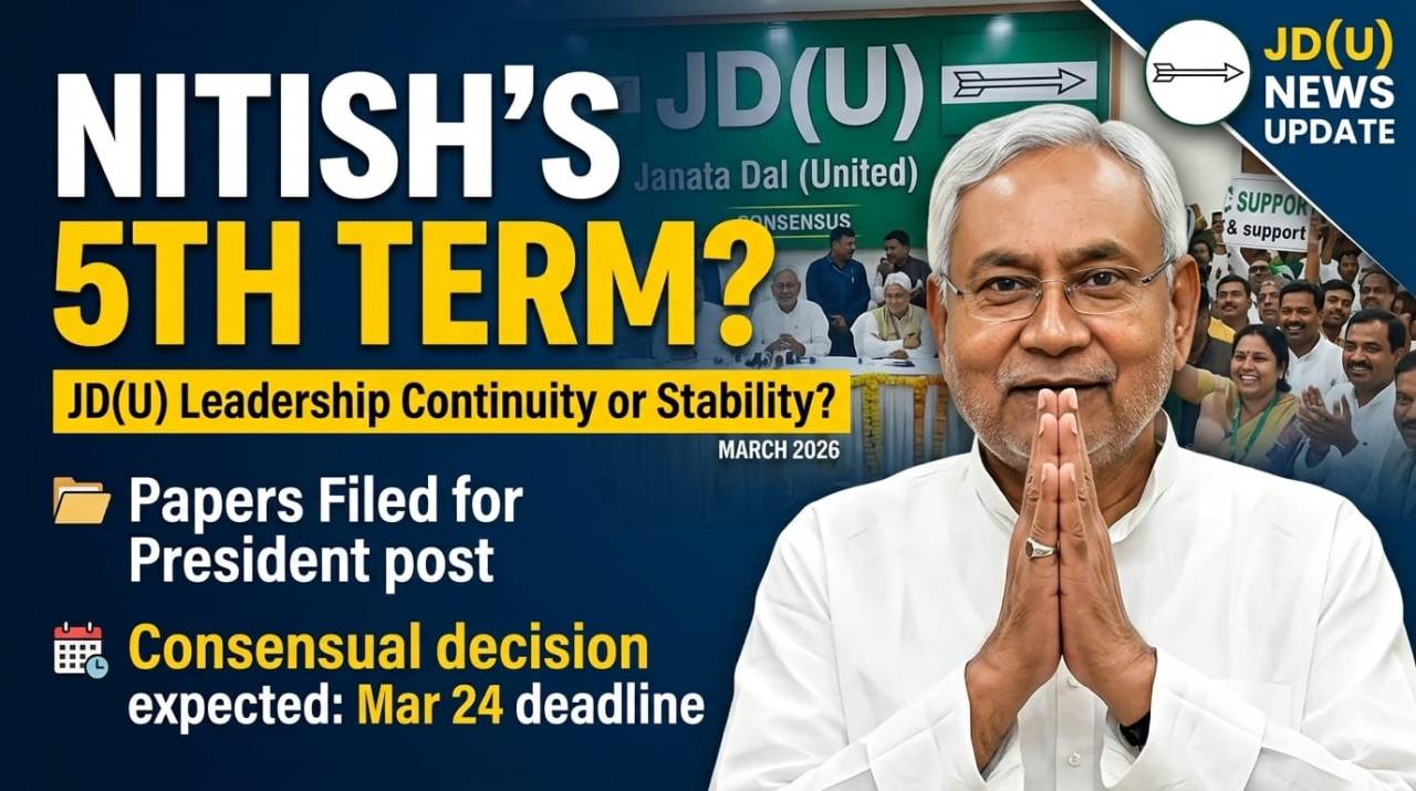 Stability Over Change: Nitish Kumar Set for Fifth Term as Janata Dal (United) National President