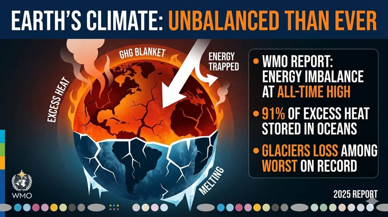 Earth’s Energy Imbalance Hits Record High: WMO Climate Report