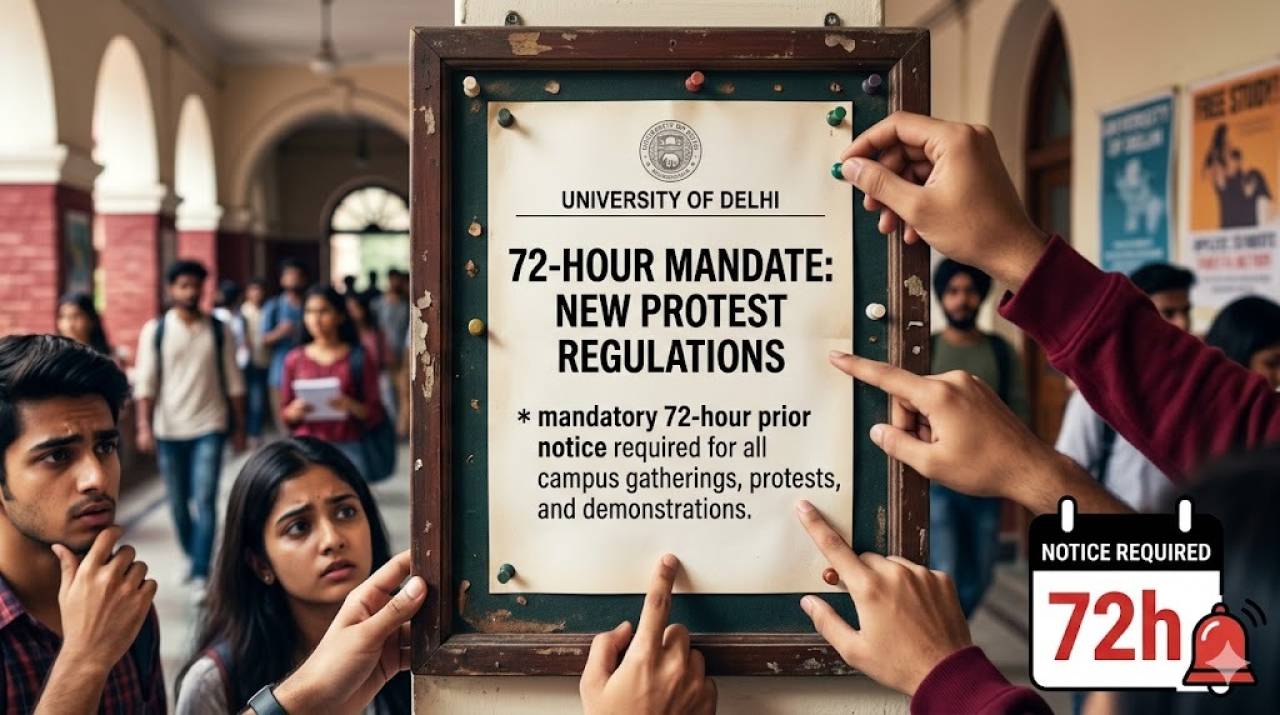 The 72-Hour Mandate: Navigating the New Regulatory Landscape of Student Activism at Delhi University