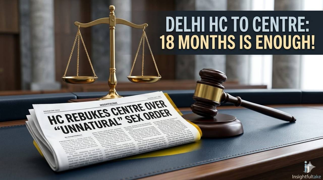 Delhi High Court Demands Answers from Centre Over 18-Month Delay in Addressing Bharatiya Nyaya Sanhita ‘Unnatural Sex’ Gap