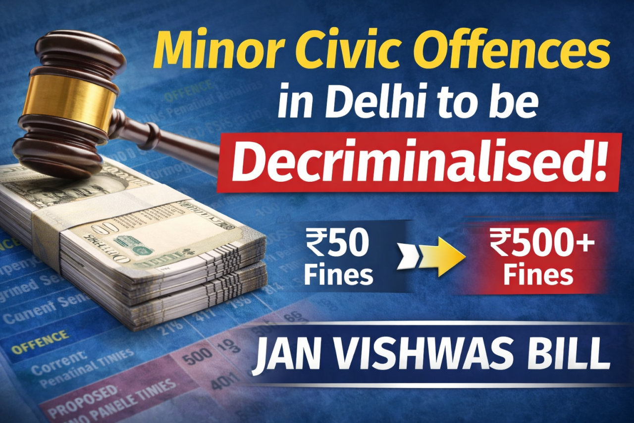 Delhi Moves to Decriminalise Minor Civic Offences: What It Means for Residents and Businesses