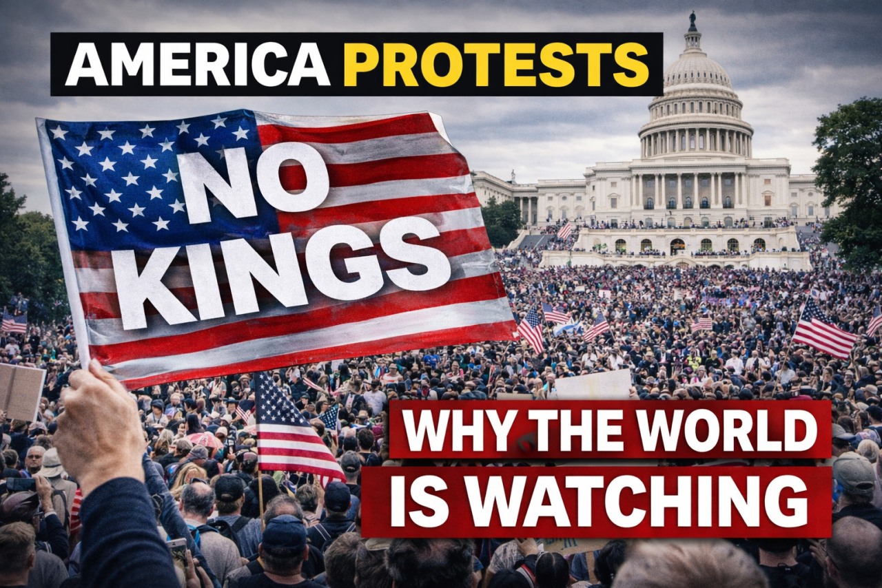 No Kings” Protests Sweep America, Testing Power at Home and Credibility Abroad