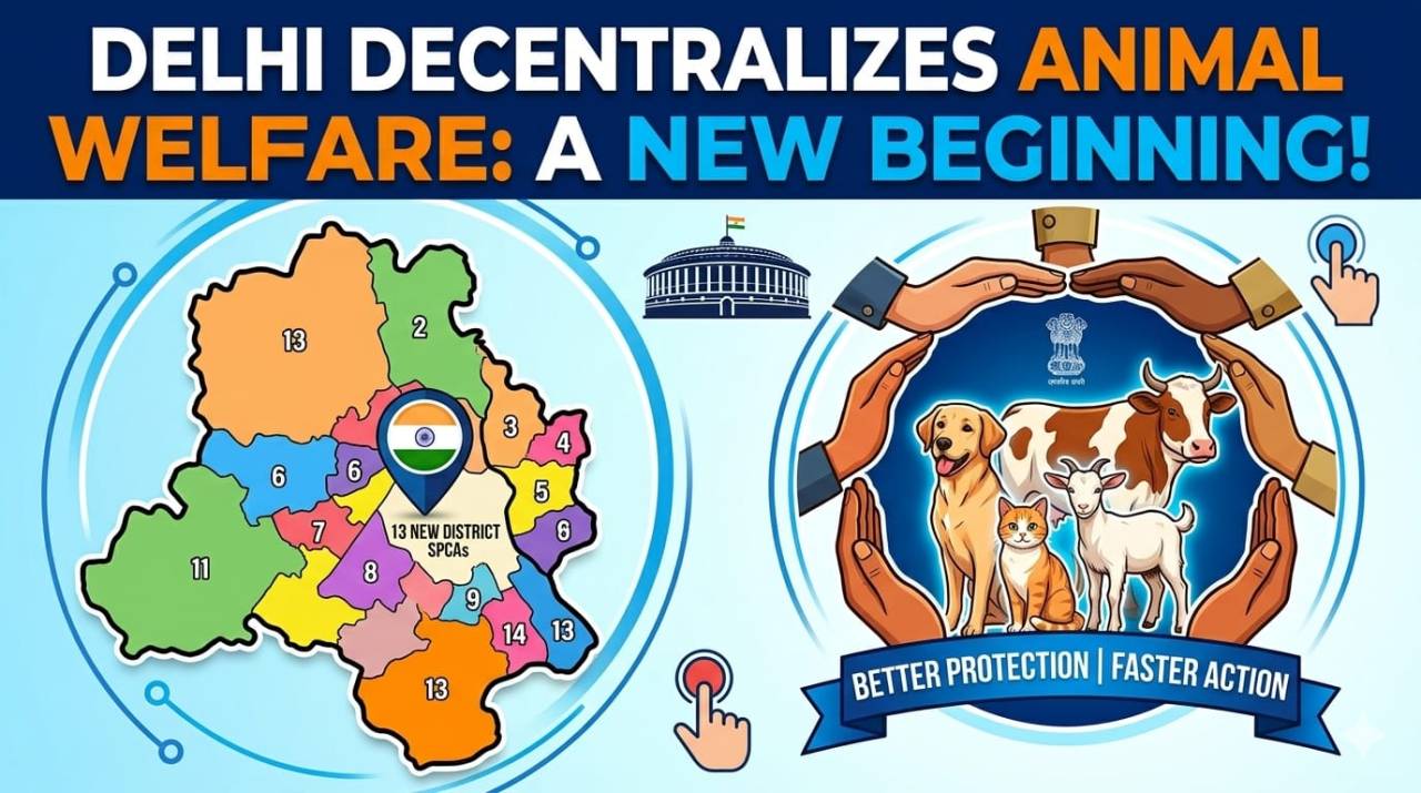 Localizing Animal Welfare: Delhi’s New 13-District Framework for Animal Protection