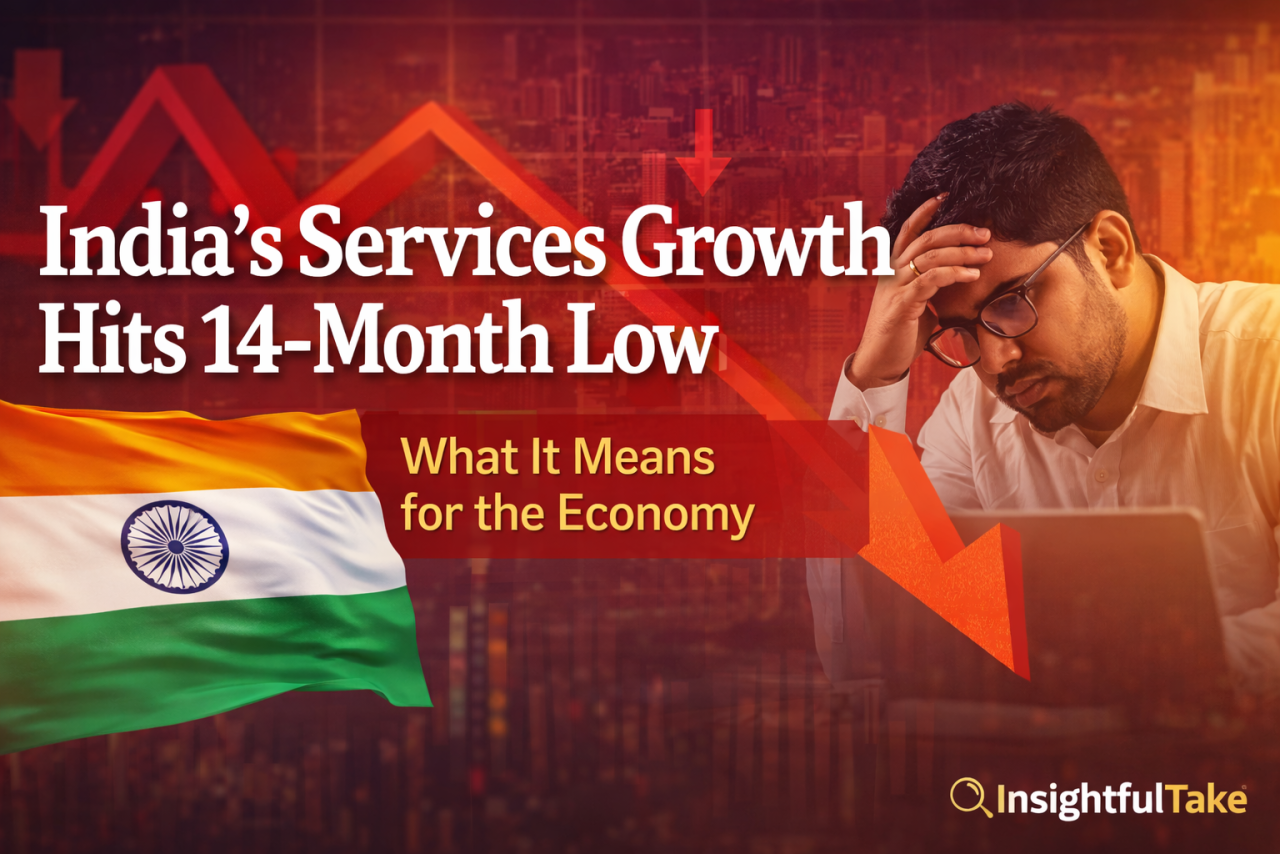 India’s Services Growth Hits 14-Month Low: What It Means for the Economy