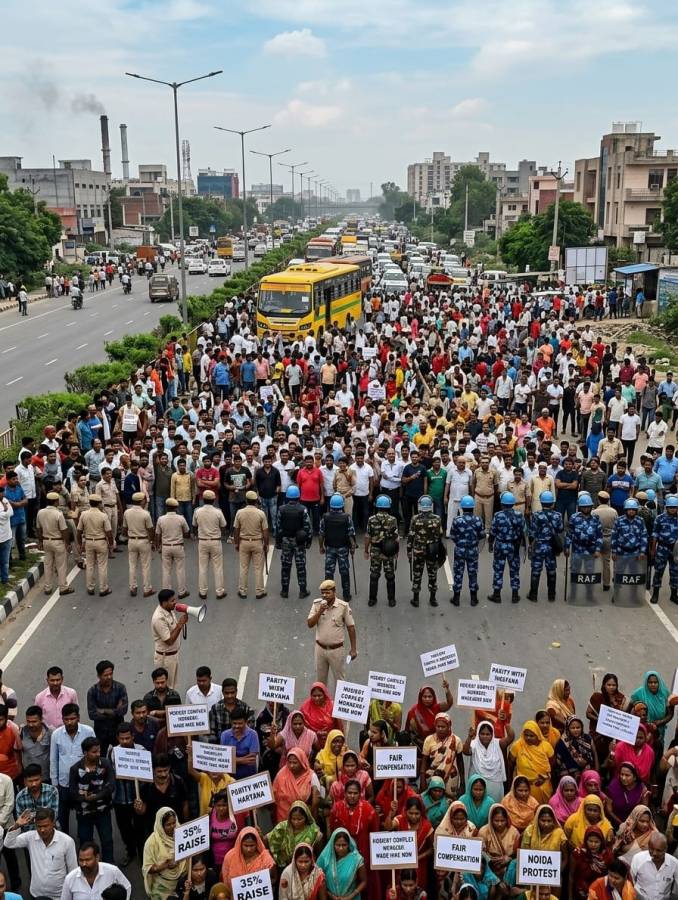 Noida Industrial Workers Seek Parity After Major Wage Hike in Haryana