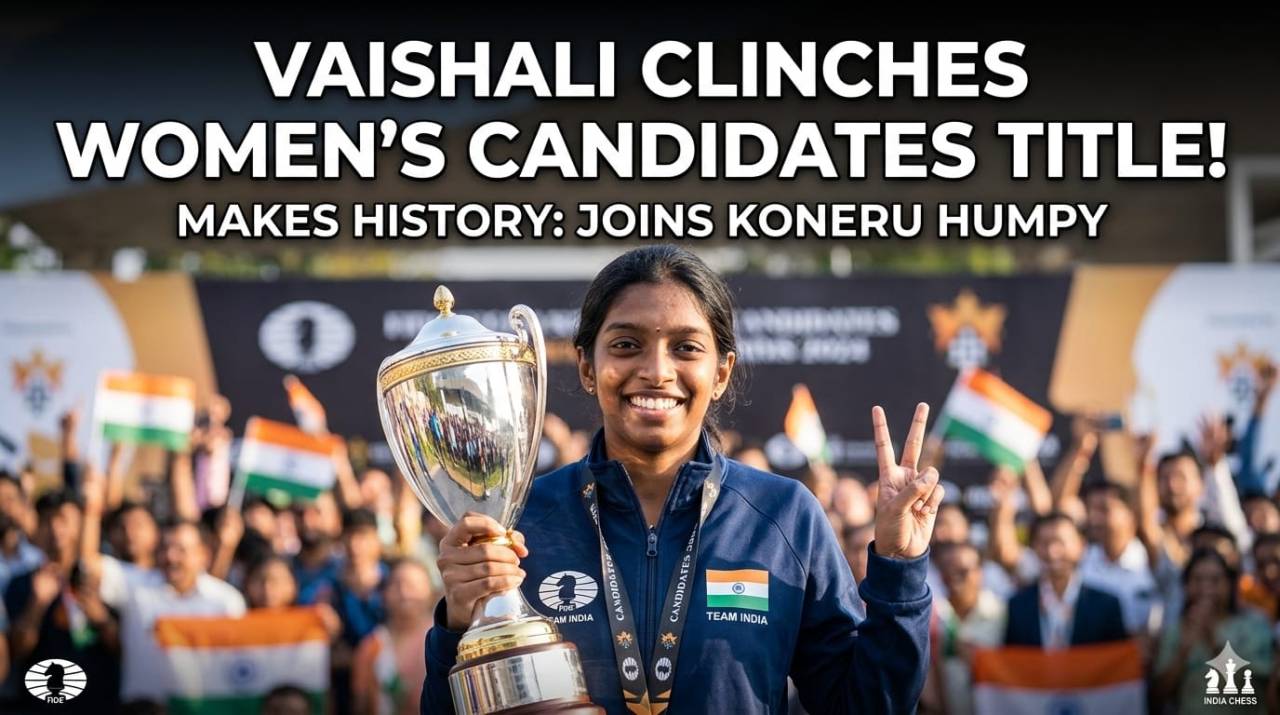 Vaishali scripts history, clinches Women’s Candidates title in Cyprus