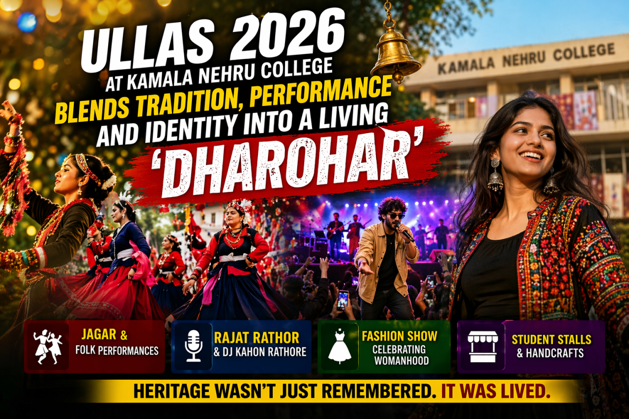 Ullas 2026 at Kamala Nehru College Blends Tradition, Performance and Identity Into a Living ‘Dharohar’