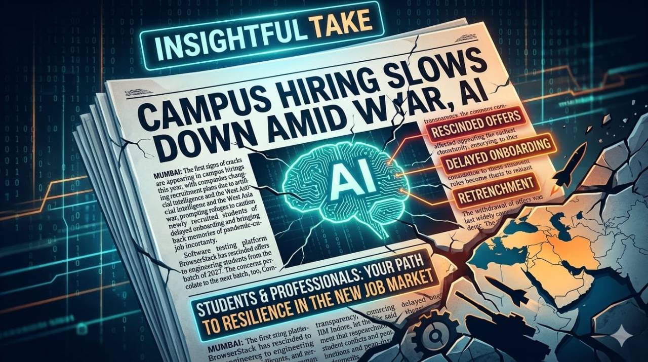 Campus Dreams on Hold: AI and Global Instability Shake India’s Hiring Landscape