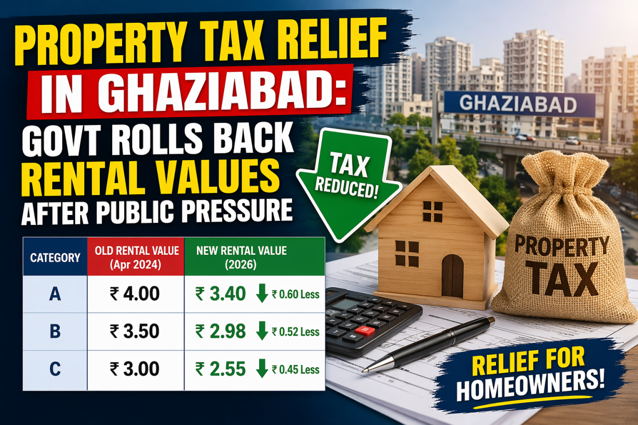 Property Tax Relief in Ghaziabad: Govt Rolls Back Rental Values After Public Pressure