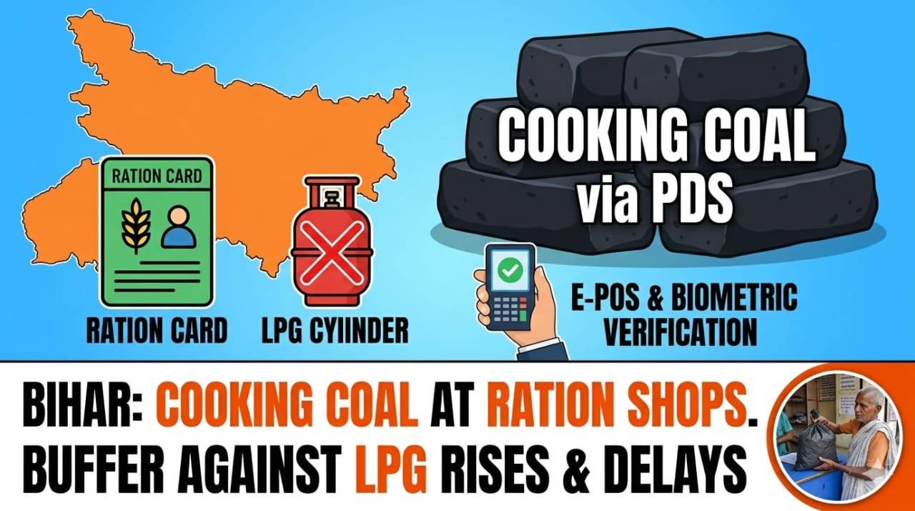 Bihar to Distribute Cooking Coal via PDS Outlets