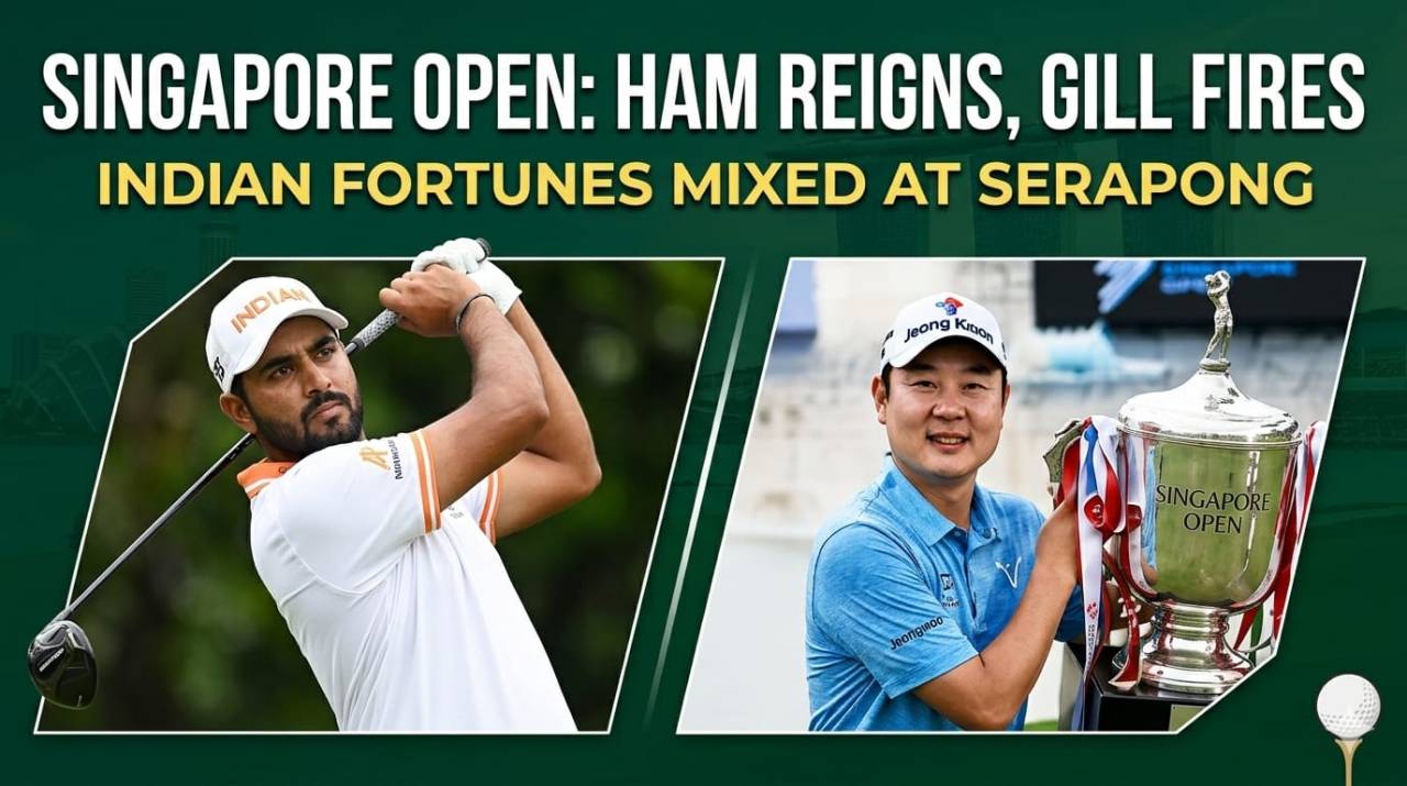 Mixed Fortunes for Indian Golfers as Jeongwoo Ham Wins in Singapore