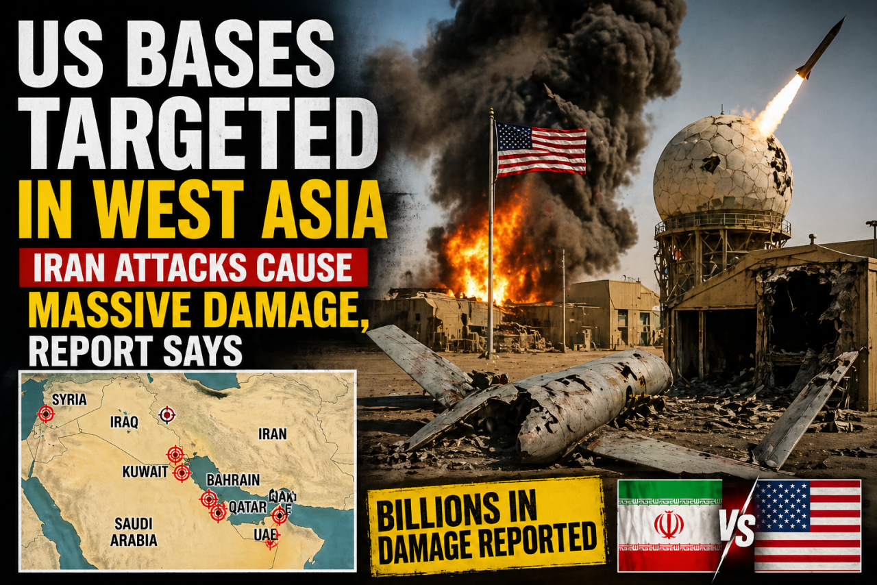 US Bases Targeted in West Asia: Iran Attacks Cause Massive Damage, Report Says