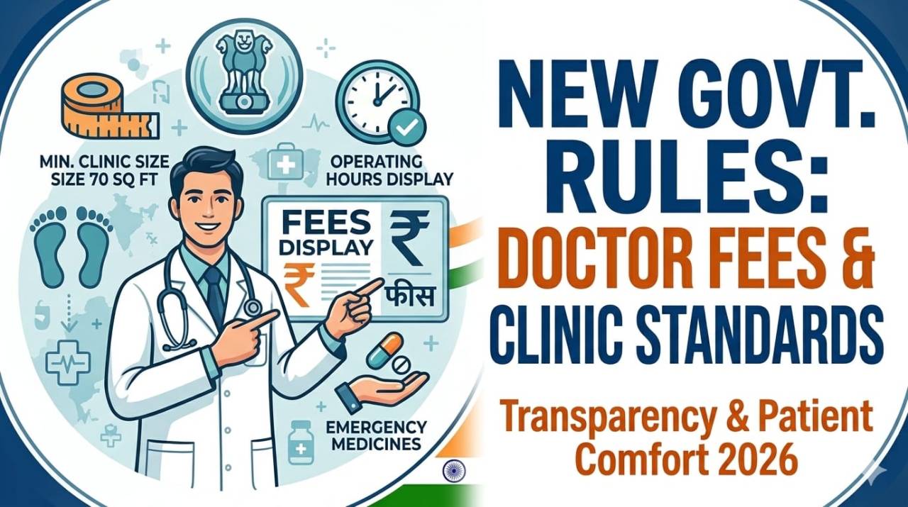 New Indian Government Rules for Medical Clinics and Doctor Fees 2026