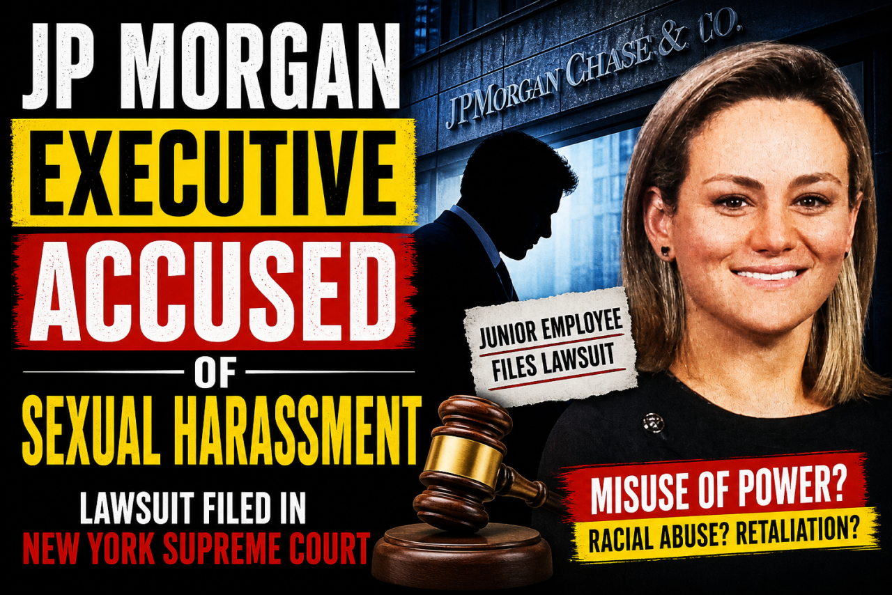 JP Morgan Executive Accused of Sexual Harassment: Lawsuit Raises Questions on Workplace Power Dynamics