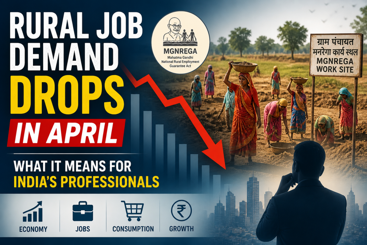 Rural Job Demand Drops in April: What It Signals for India’s Working Professionals