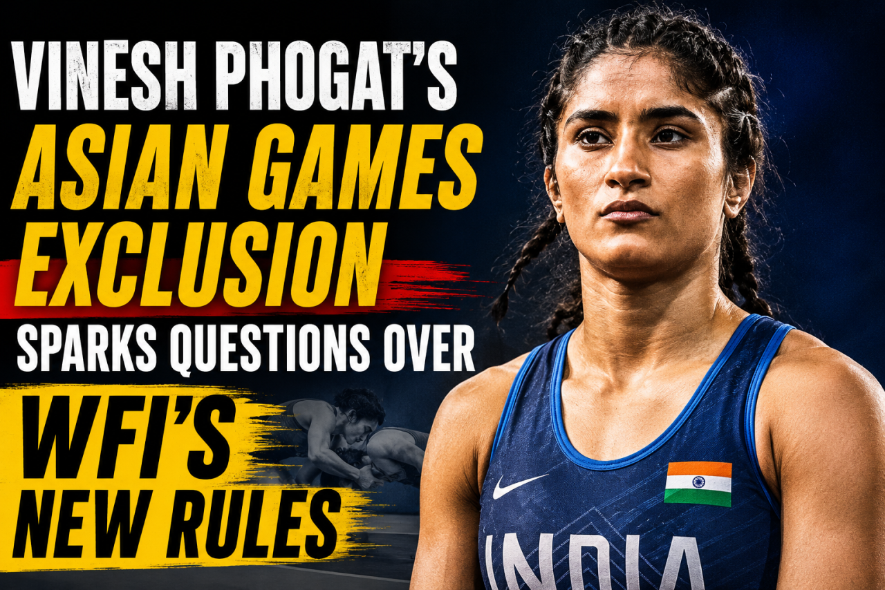 Vinesh Phogat’s Asian Games Exclusion Sparks Questions Over WFI’s New Rules