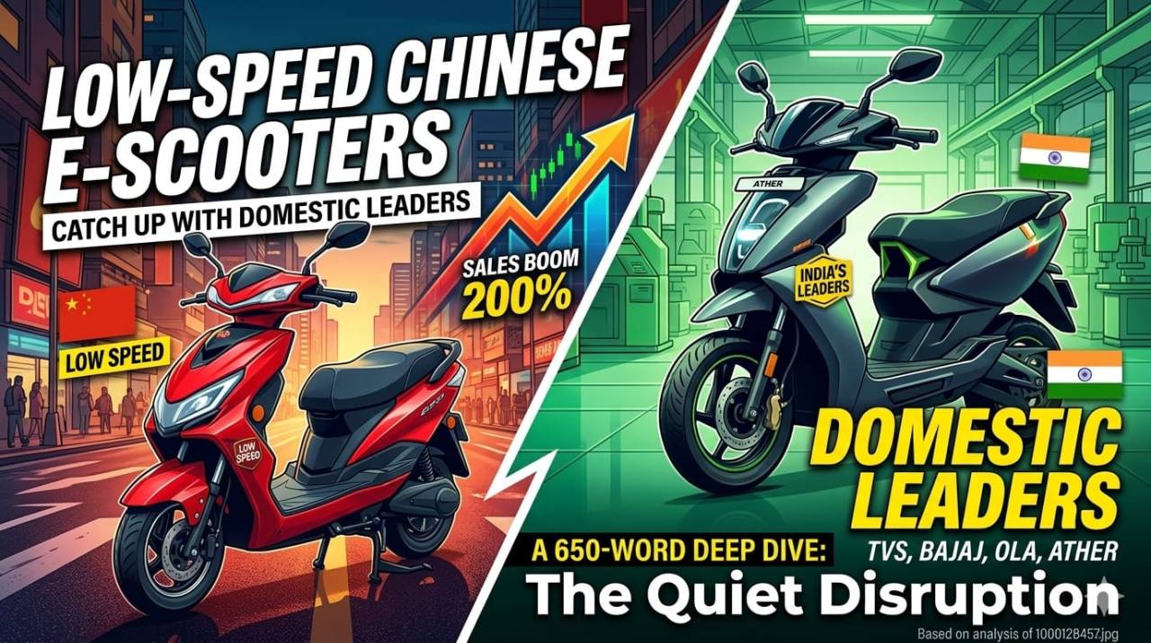 Low-Speed E-Scooter Boom Quietly Disrupts India’s EV Market as Chinese Imports Surge