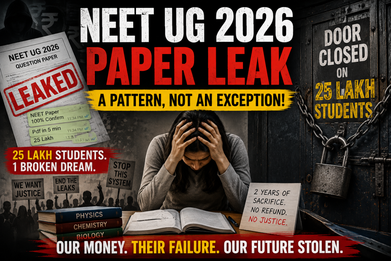 NEET-UG 2026 Paper Leak: When India’s Students Become Victims of a Broken System
