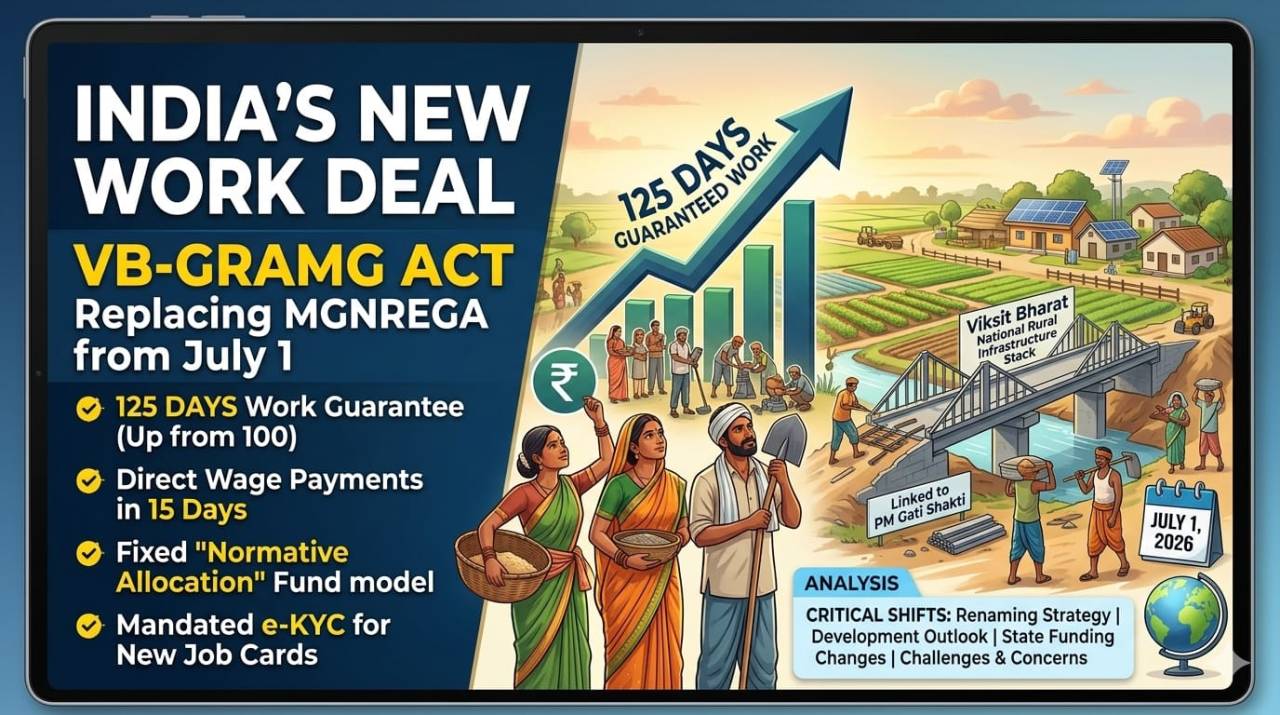 Beyond the Name: What the VB-GRAMG Act Means for Rural Employment After MGNREGA