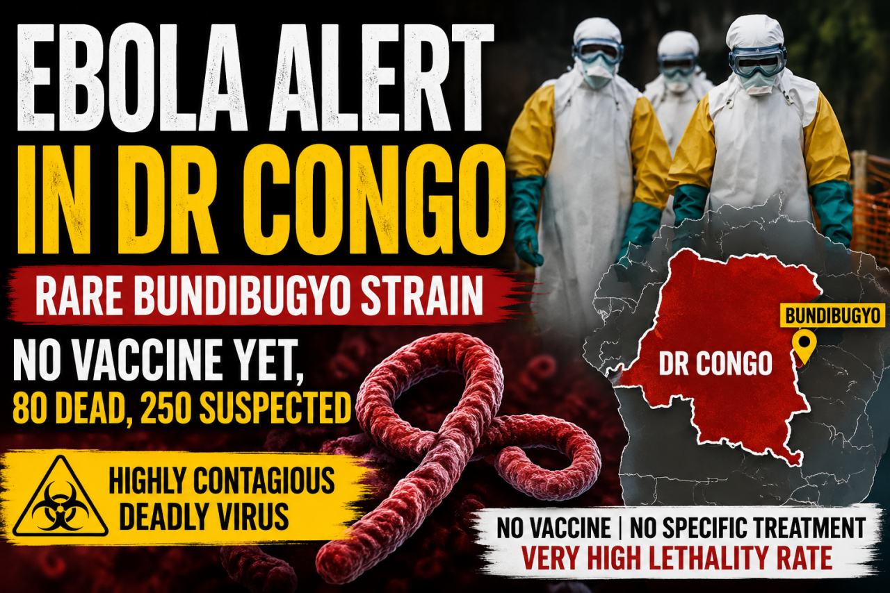 Deadly Bundibugyo Ebola Strain Sparks Alarm in DR Congo as Health Officials Warn of No Available Vaccine