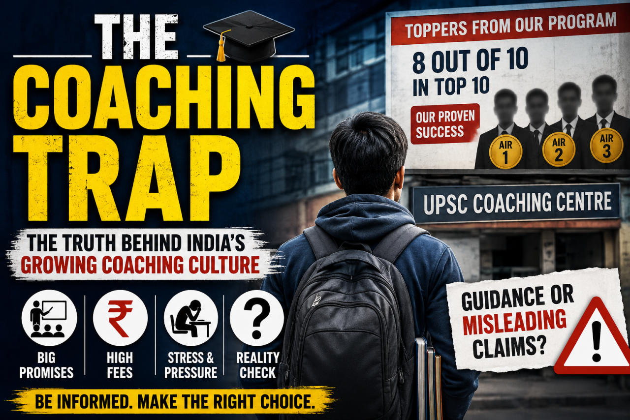 The Coaching Trap: Why India’s Obsession with Coaching Institutes Needs a Reality Check